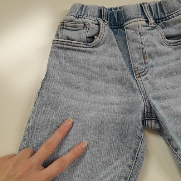 ZARA Kids Balloon Fit Comfy Bleach Wash Jeans - Picture 10 of 17